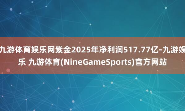 九游体育娱乐网紫金2025年净利润517.77亿-九游娱乐 九游体育(NineGameSports)官方网站