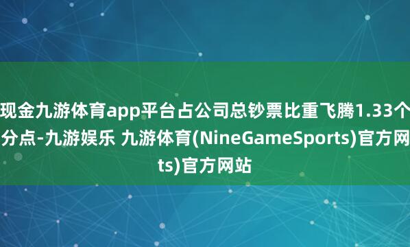 现金九游体育app平台占公司总钞票比重飞腾1.33个百分点-九游娱乐 九游体育(NineGameSports)官方网站