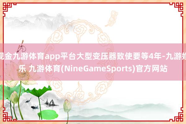 现金九游体育app平台大型变压器致使要等4年-九游娱乐 九游体育(NineGameSports)官方网站